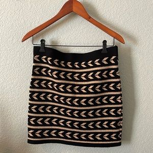 Forever21 Sparkly chevron sweater skirt